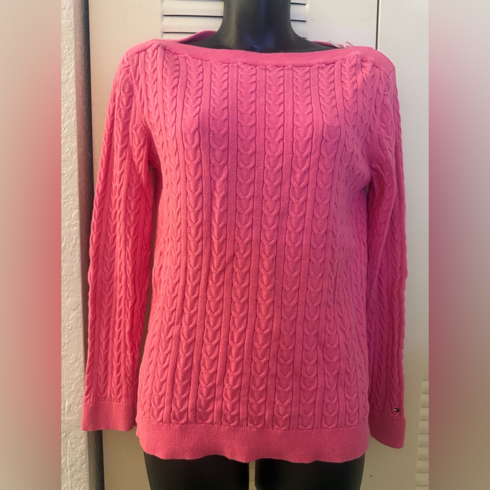 Tommy Hilfiger Pink Cowl Neck Sweater